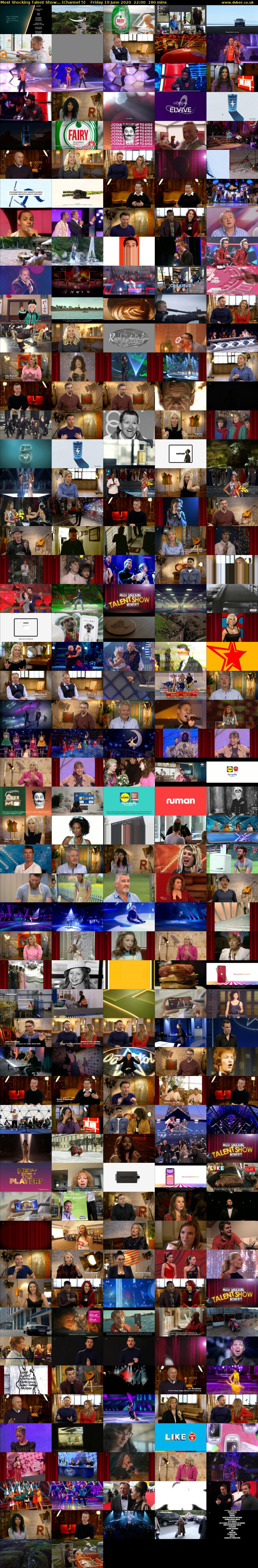 Most Shocking Talent Show... (Channel 5) Friday 19 June 2020 22:00 - 01:00