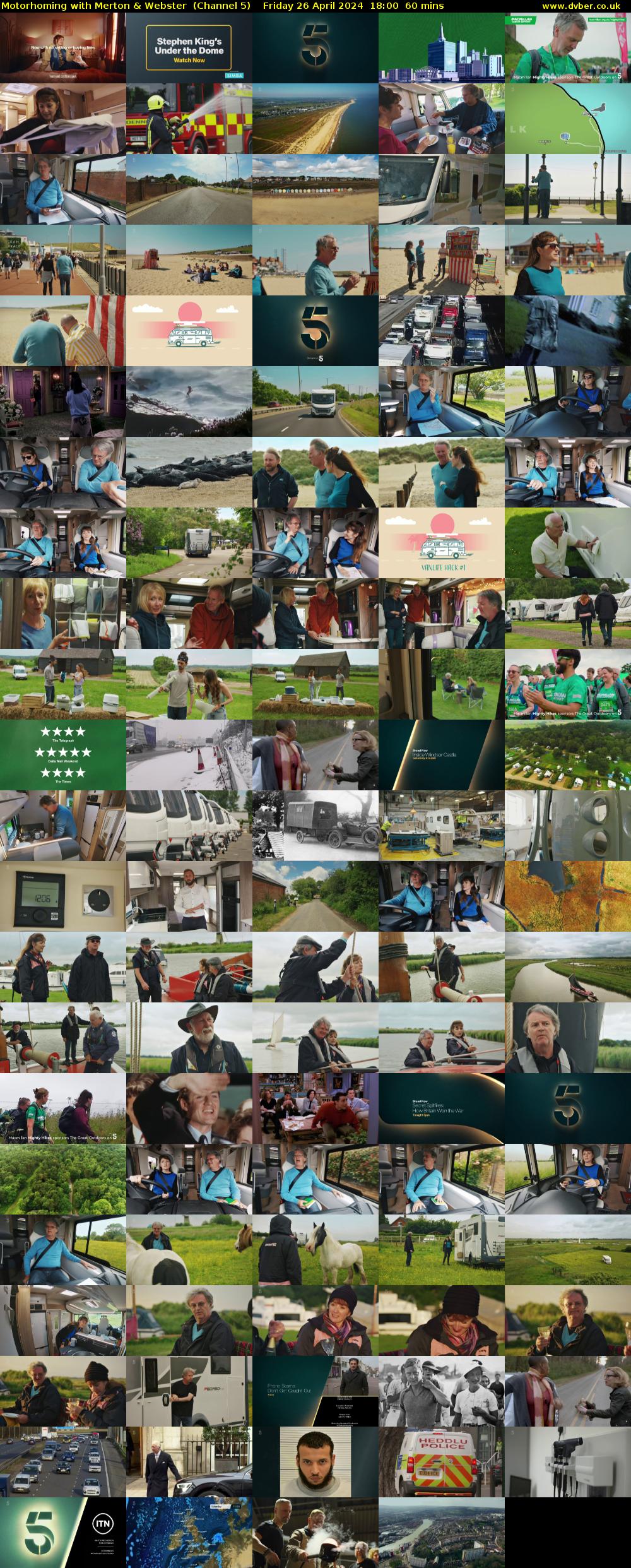 Motorhoming with Merton & Webster  (Channel 5) Friday 26 April 2024 18:00 - 19:00