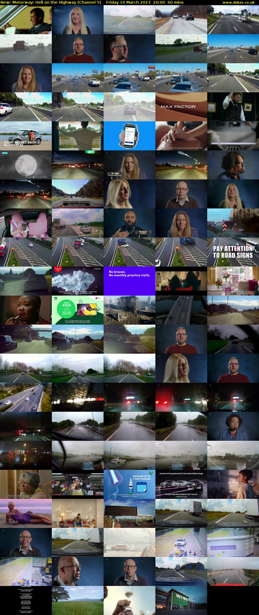 Motorway: Hell on the Highway (Channel 5) Friday 10 March 2023 20:00 - 21:00