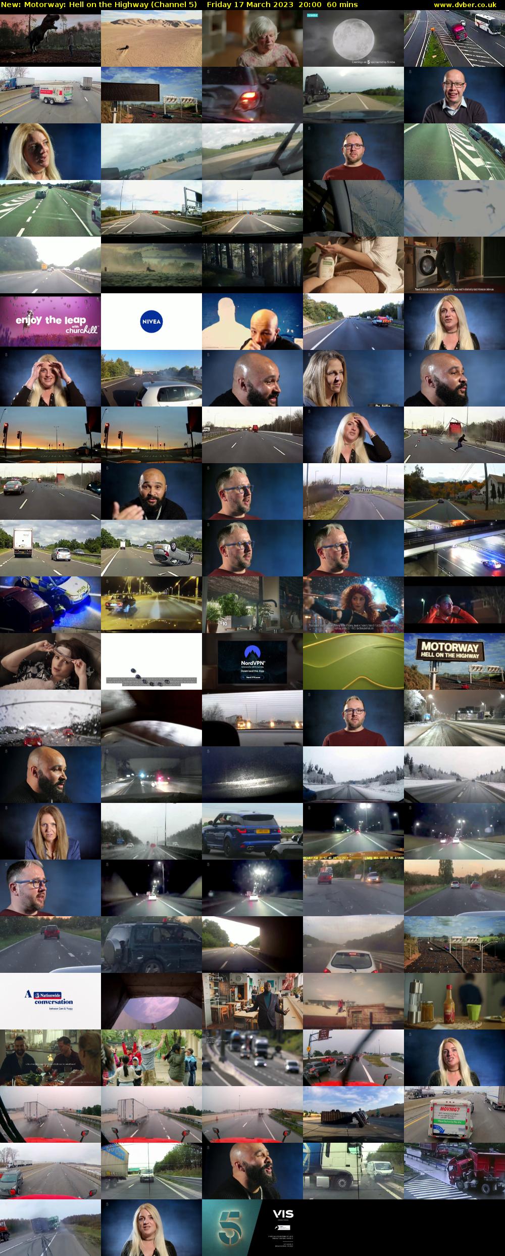 Motorway: Hell on the Highway (Channel 5) Friday 17 March 2023 20:00 - 21:00