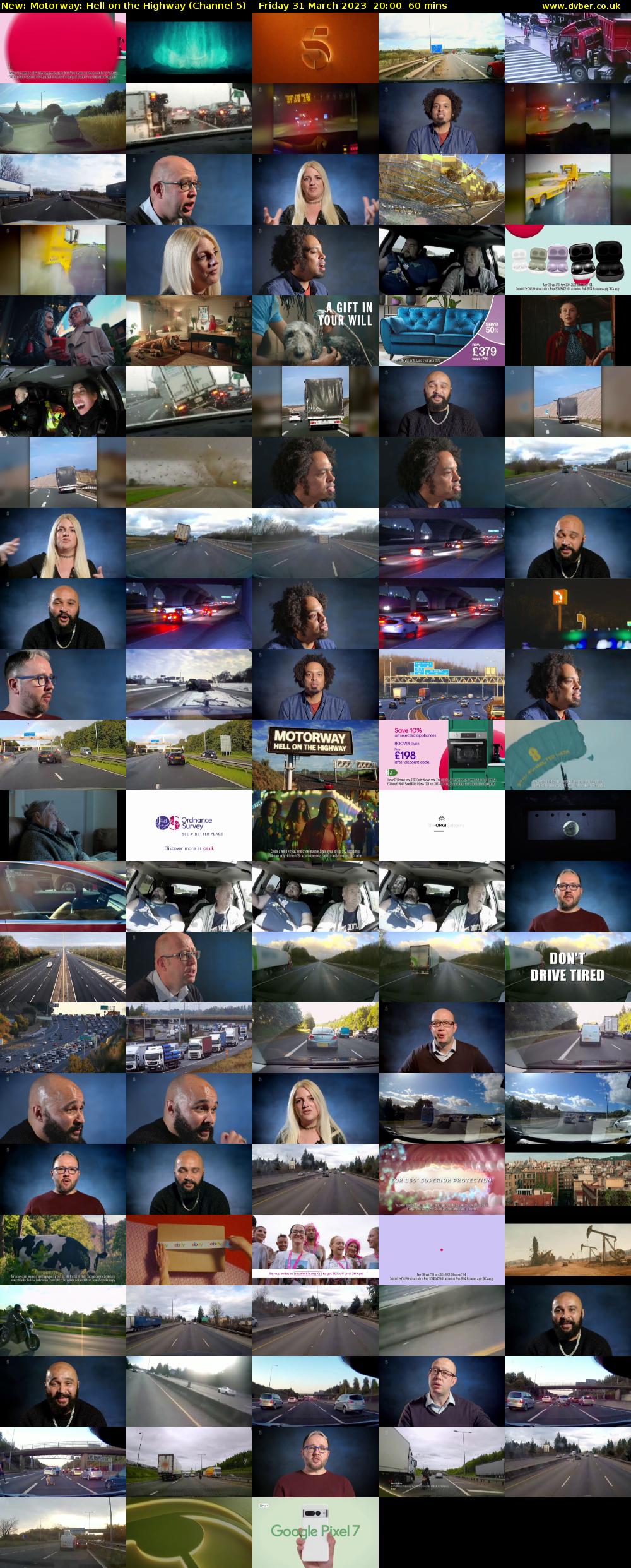 Motorway: Hell on the Highway (Channel 5) Friday 31 March 2023 20:00 - 21:00