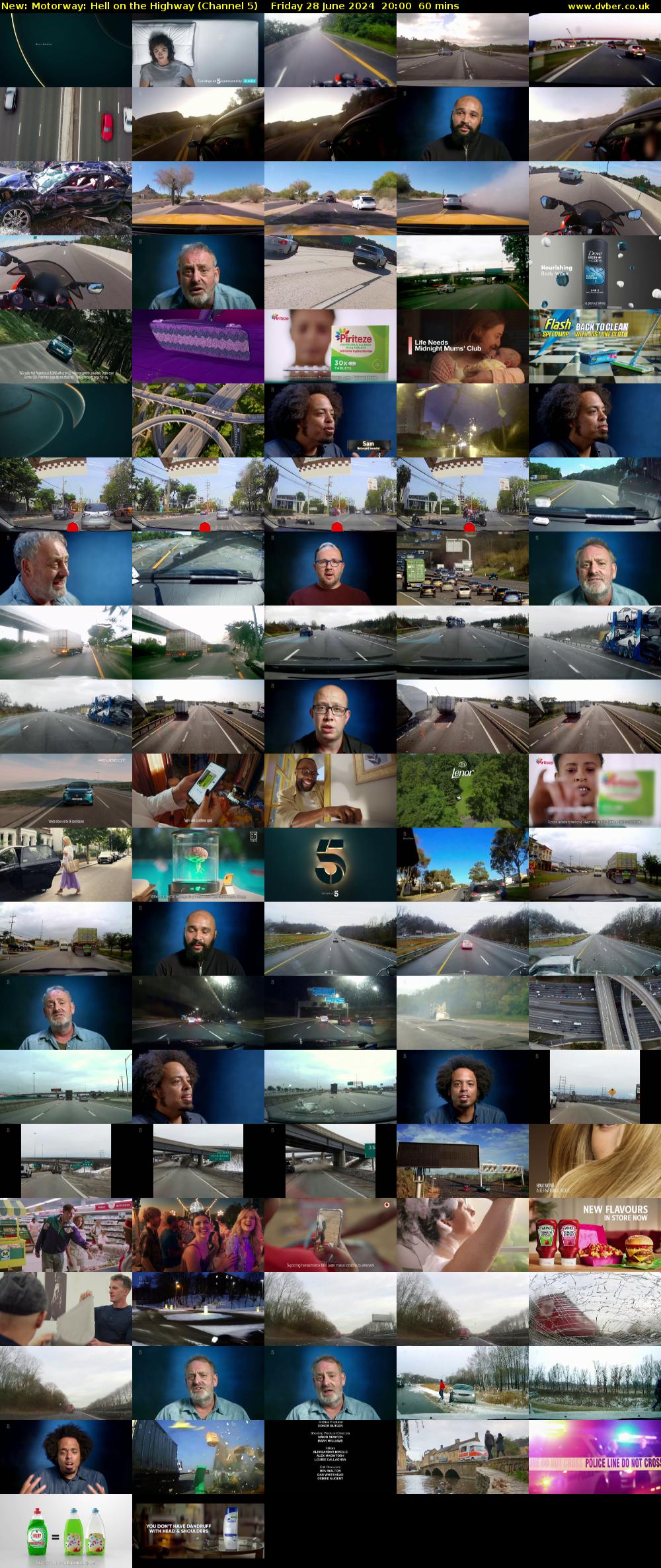 Motorway: Hell on the Highway (Channel 5) Friday 28 June 2024 20:00 - 21:00