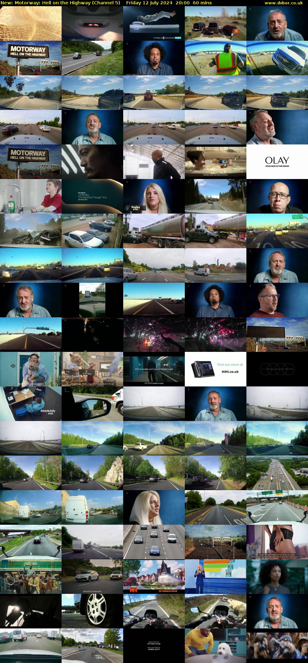 Motorway: Hell on the Highway (Channel 5) Friday 12 July 2024 20:00 - 21:00