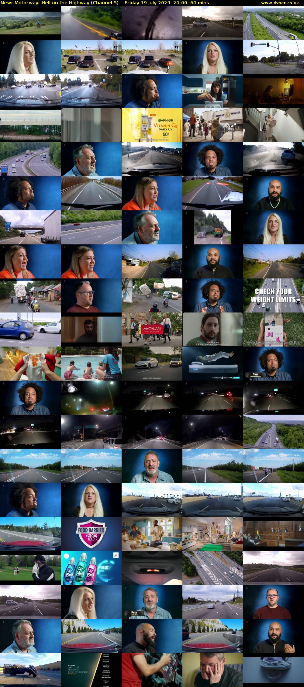 Motorway: Hell on the Highway (Channel 5) Friday 19 July 2024 20:00 - 21:00