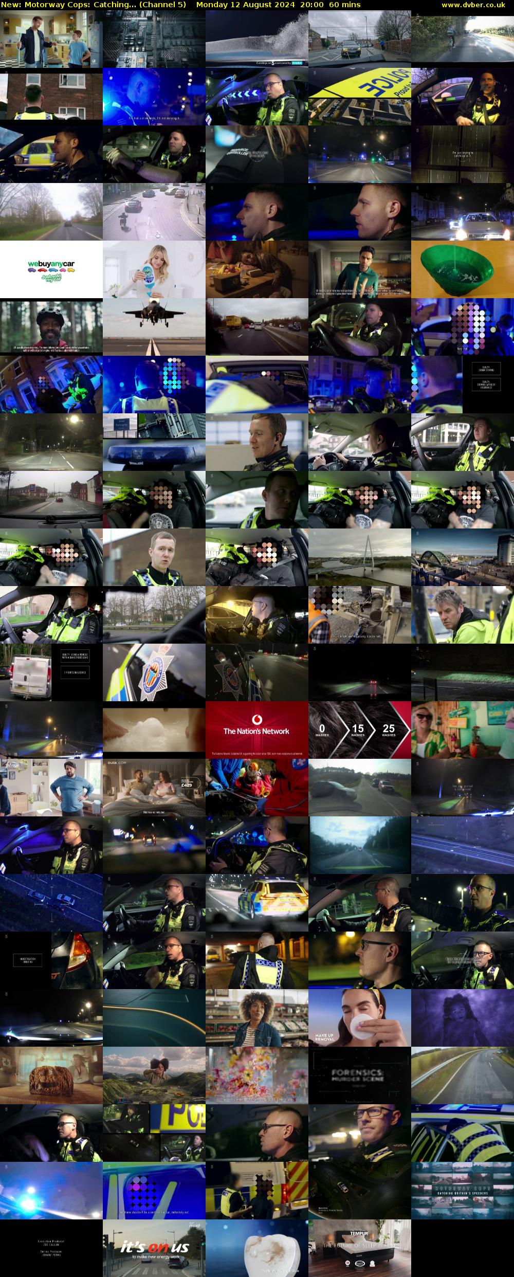 Motorway Cops: Catching... (Channel 5) Monday 12 August 2024 20:00 - 21:00