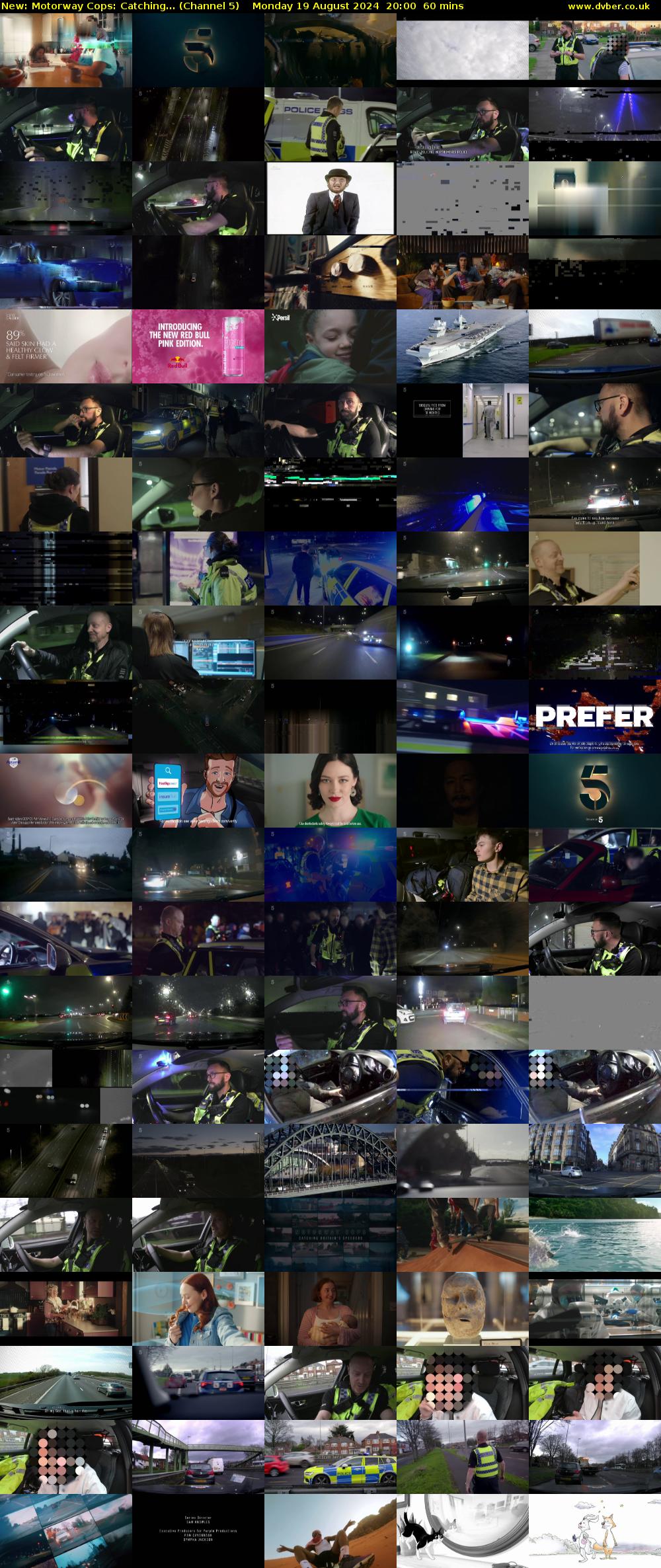 Motorway Cops: Catching... (Channel 5) Monday 19 August 2024 20:00 - 21:00