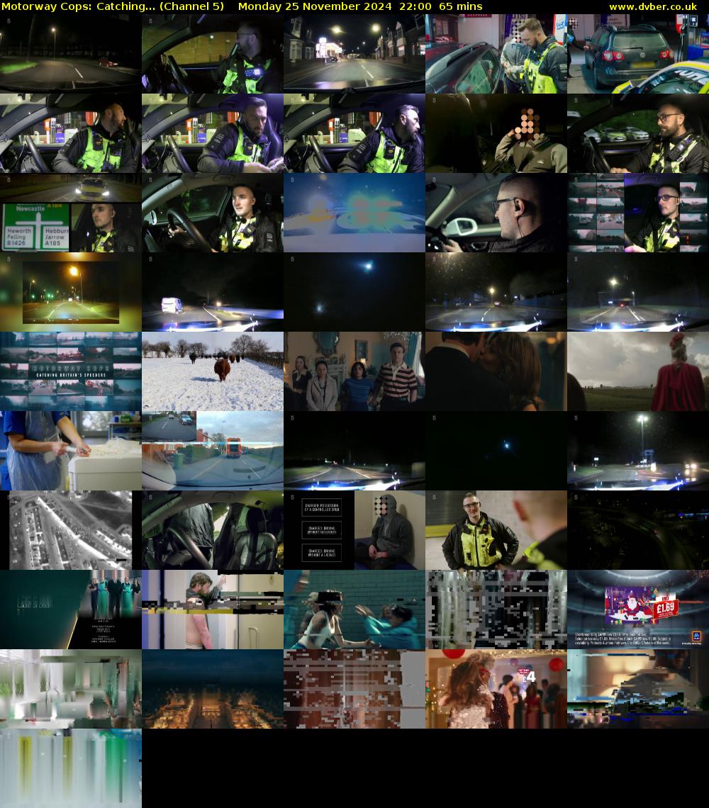 Motorway Cops: Catching... (Channel 5) Monday 25 November 2024 22:00 - 23:05