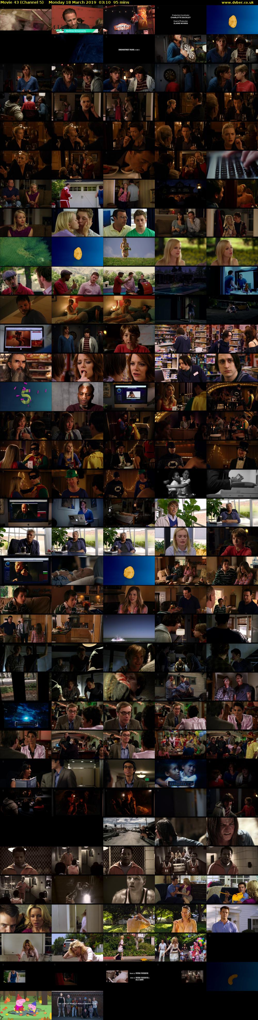 Movie 43 (Channel 5) Monday 18 March 2019 03:10 - 04:45