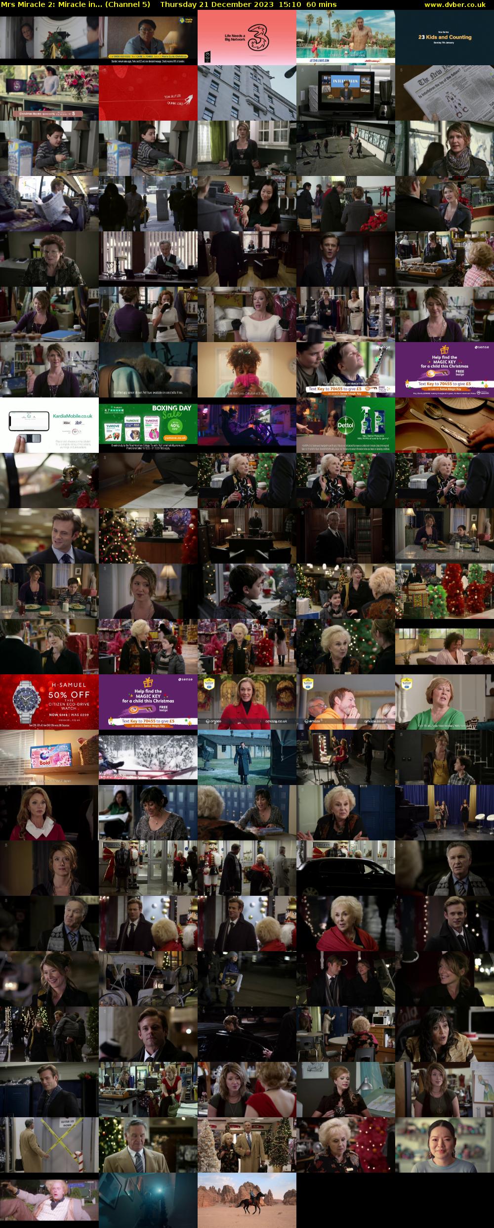 Mrs Miracle 2: Miracle In... (Channel 5) Thursday 21 December 2023 15:10 - 16:10