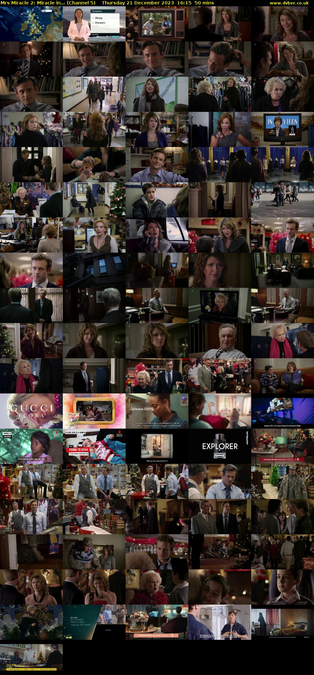 Mrs Miracle 2: Miracle In... (Channel 5) Thursday 21 December 2023 16:15 - 17:05
