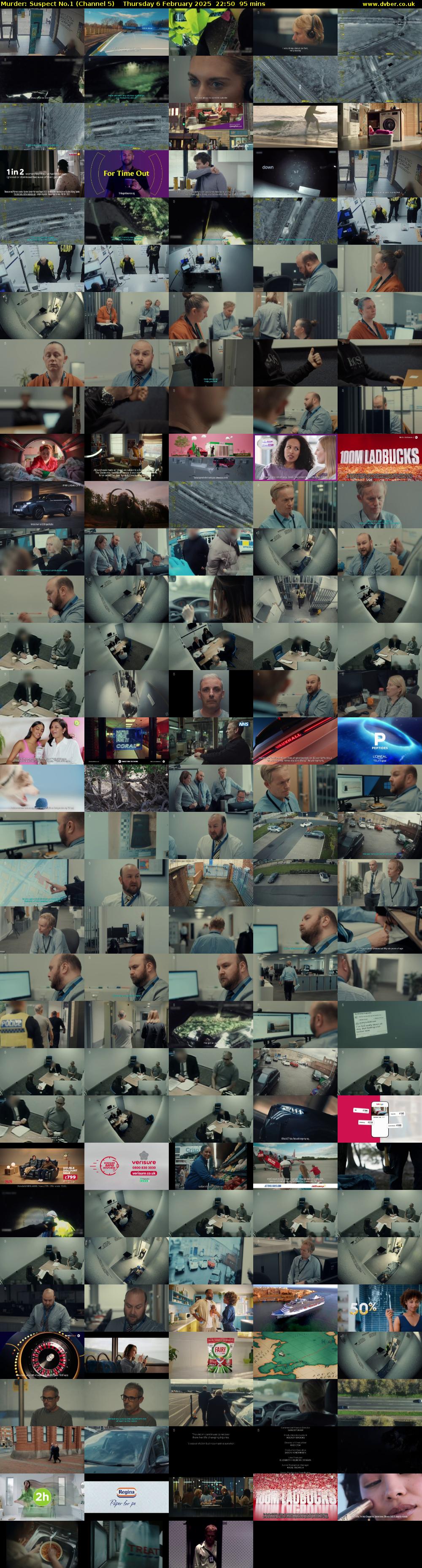 Murder: Suspect No.1 (Channel 5) Thursday 6 February 2025 22:50 - 00:25