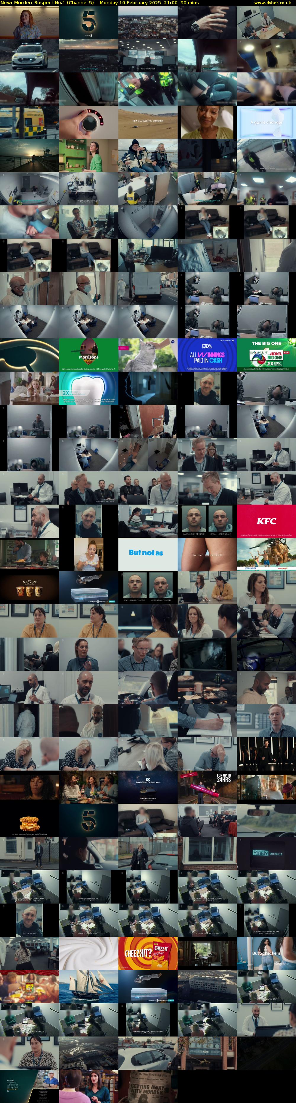 Murder: Suspect No.1 (Channel 5) Monday 10 February 2025 21:00 - 22:30