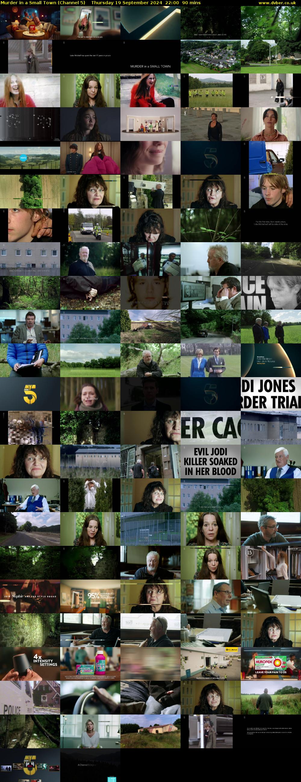 Murder in a Small Town (Channel 5) Thursday 19 September 2024 22:00 - 23:30