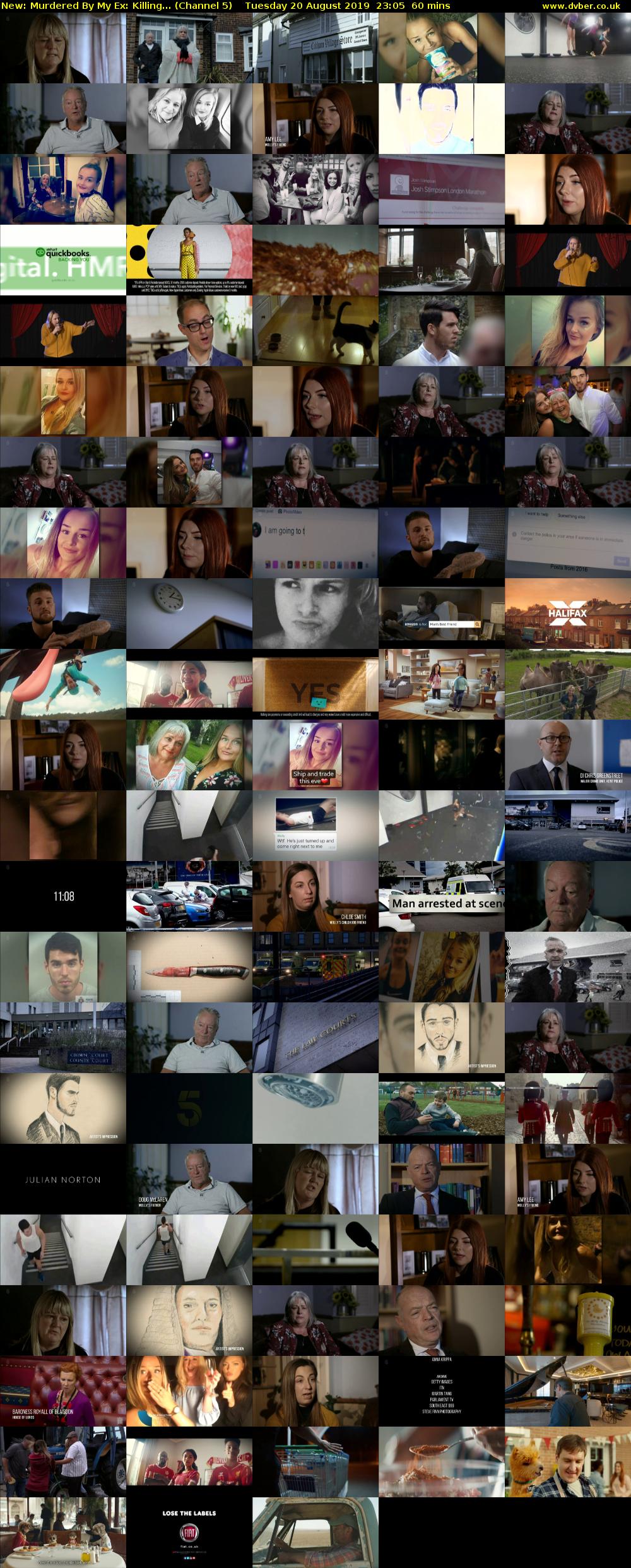Murdered By My Ex: Killing... (Channel 5) Tuesday 20 August 2019 23:05 - 00:05