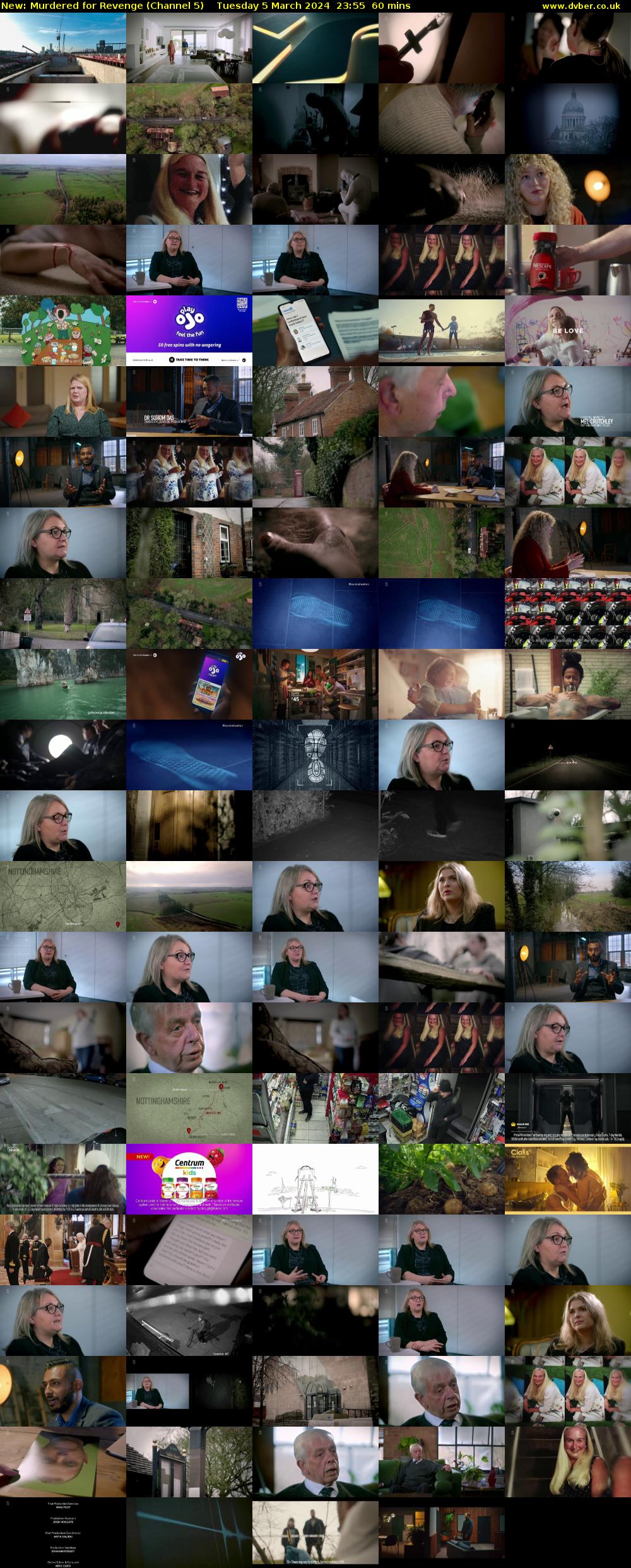 Murdered for Revenge (Channel 5) Tuesday 5 March 2024 23:55 - 00:55