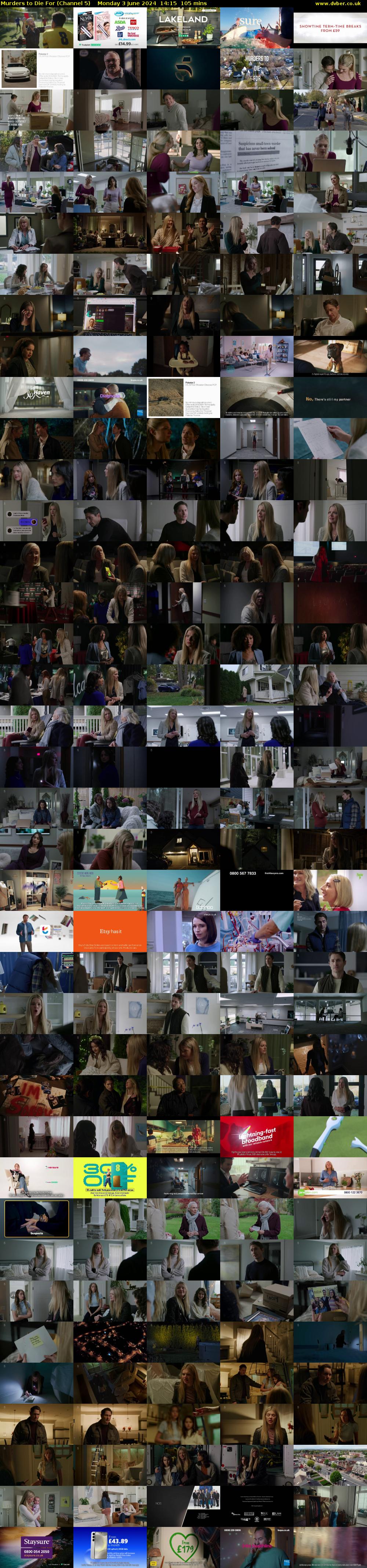 Murders to Die For (Channel 5) Monday 3 June 2024 14:15 - 16:00