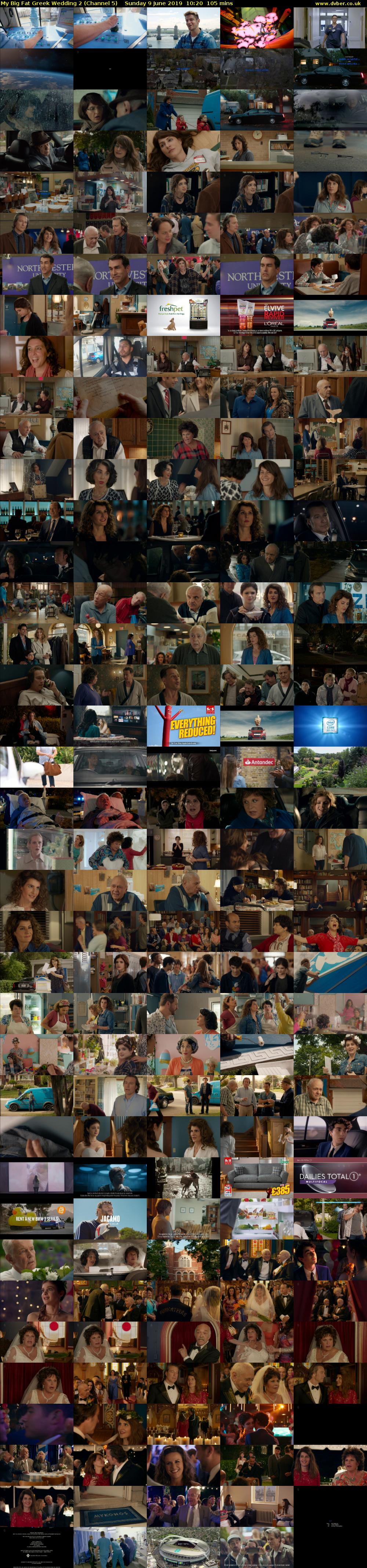 My Big Fat Greek Wedding 2 (Channel 5) Sunday 9 June 2019 10:20 - 12:05