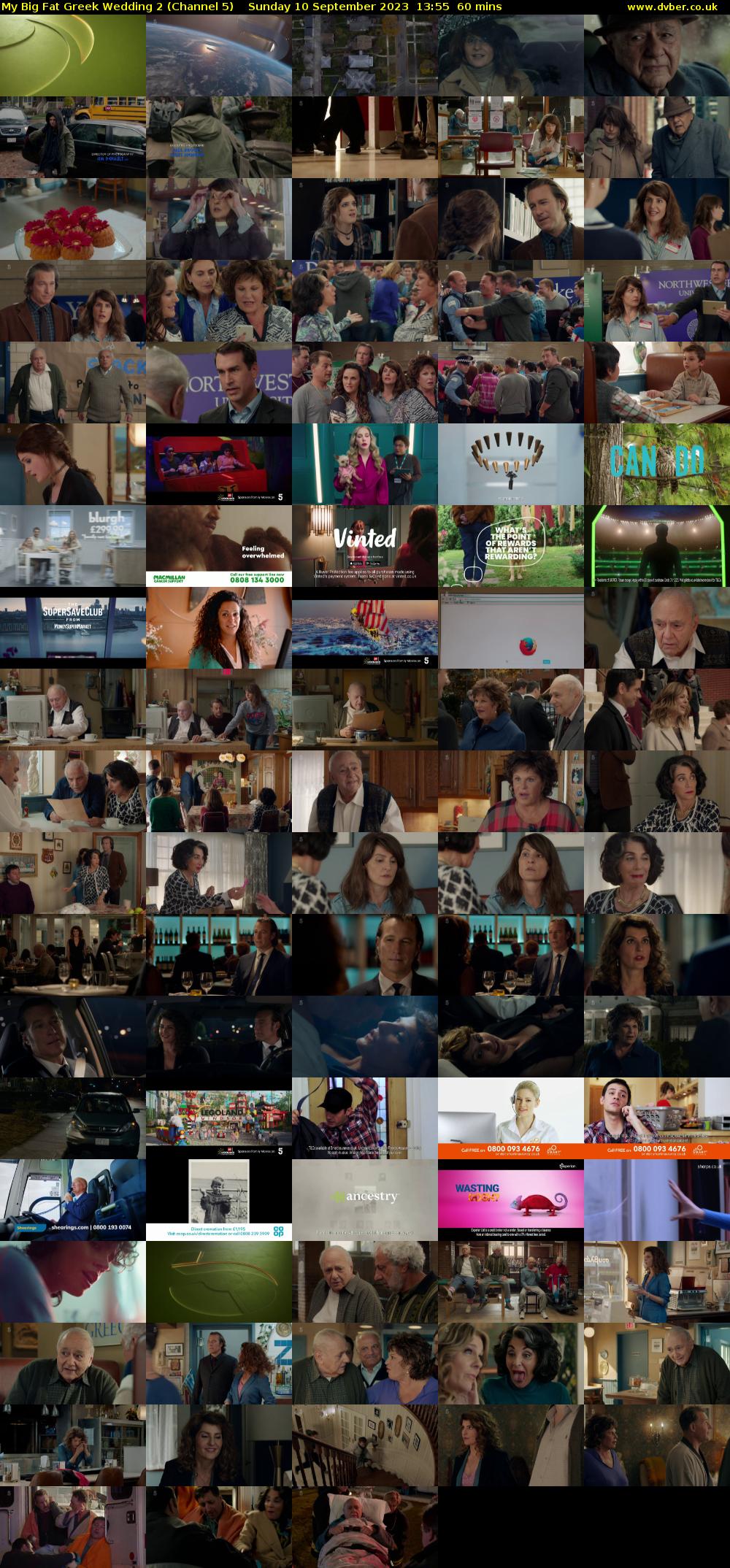 My Big Fat Greek Wedding 2 (Channel 5) Sunday 10 September 2023 13:55 - 14:55