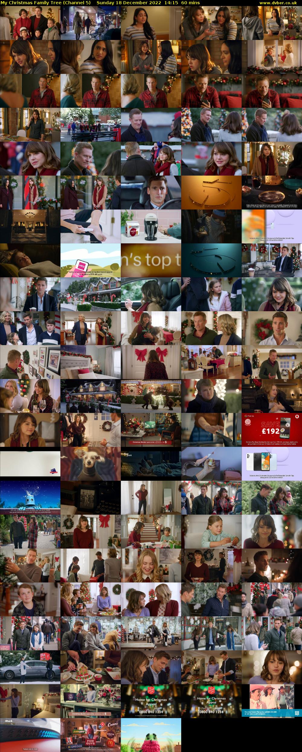 My Christmas Family Tree (Channel 5) Sunday 18 December 2022 14:15 - 15:15