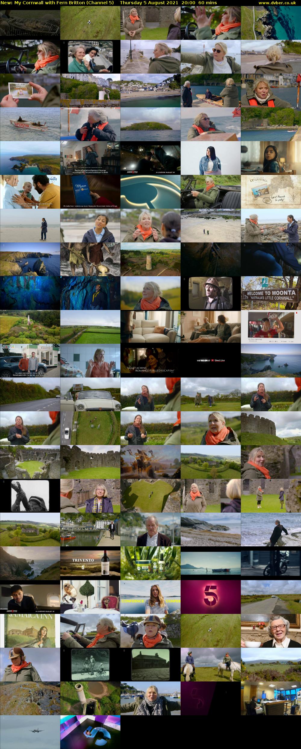 My Cornwall with Fern Britton (Channel 5) Thursday 5 August 2021 20:00 - 21:00