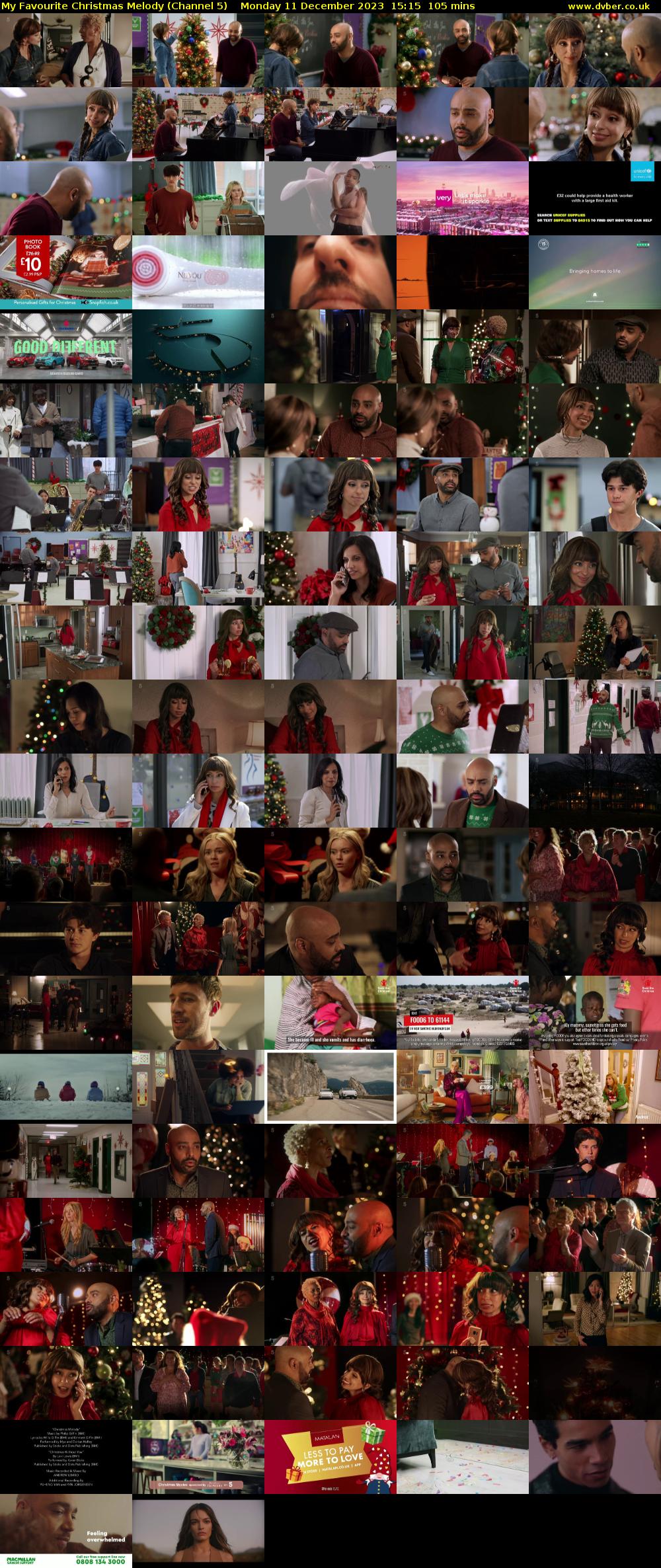 My Favourite Christmas Melody (Channel 5) Monday 11 December 2023 15:15 - 17:00