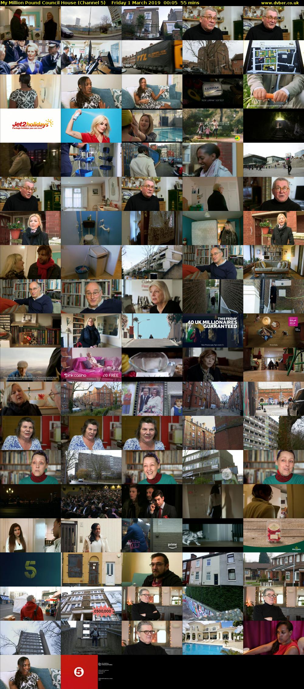 My Million Pound Council House (Channel 5) Friday 1 March 2019 00:05 - 01:00