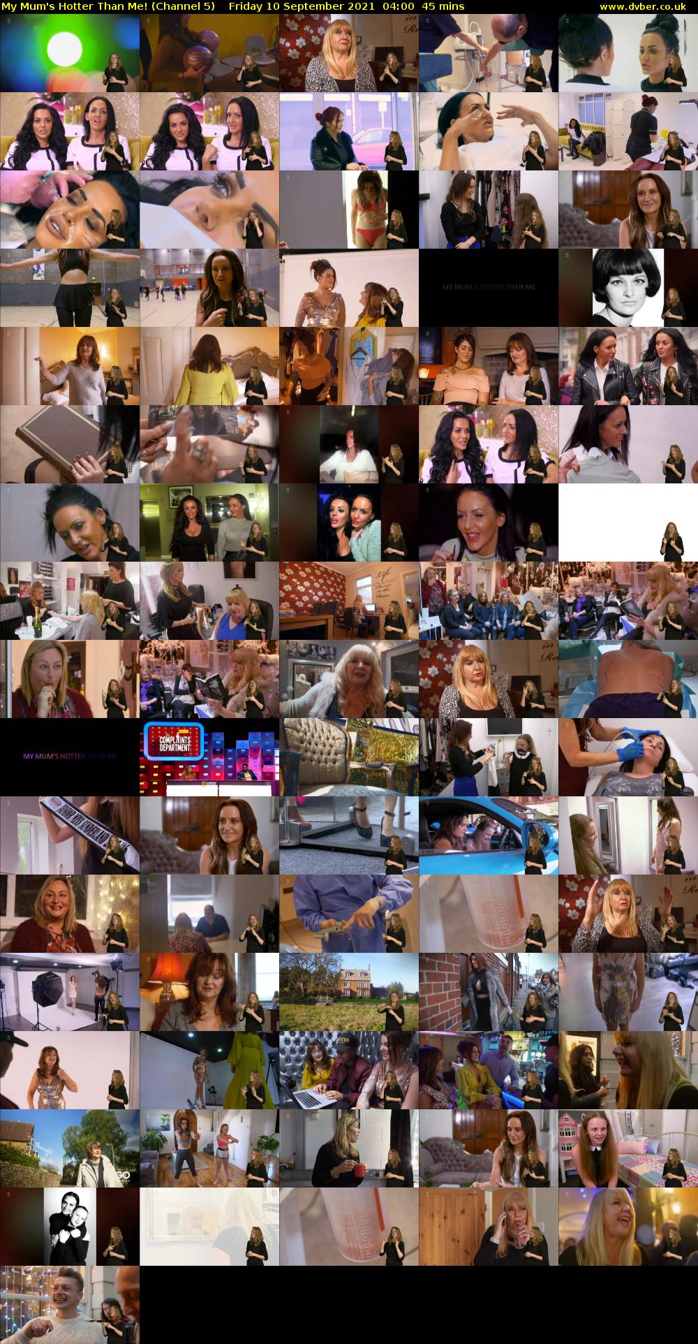 My Mum's Hotter Than Me! (Channel 5) Friday 10 September 2021 04:00 - 04:45