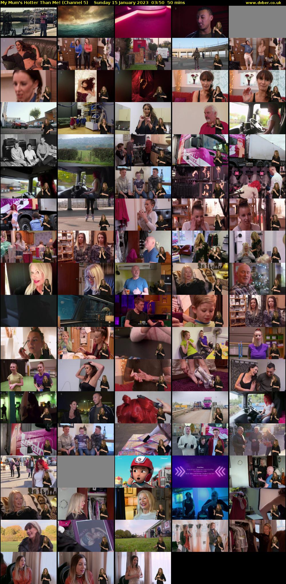 My Mum's Hotter Than Me! (Channel 5) Sunday 15 January 2023 03:50 - 04:40