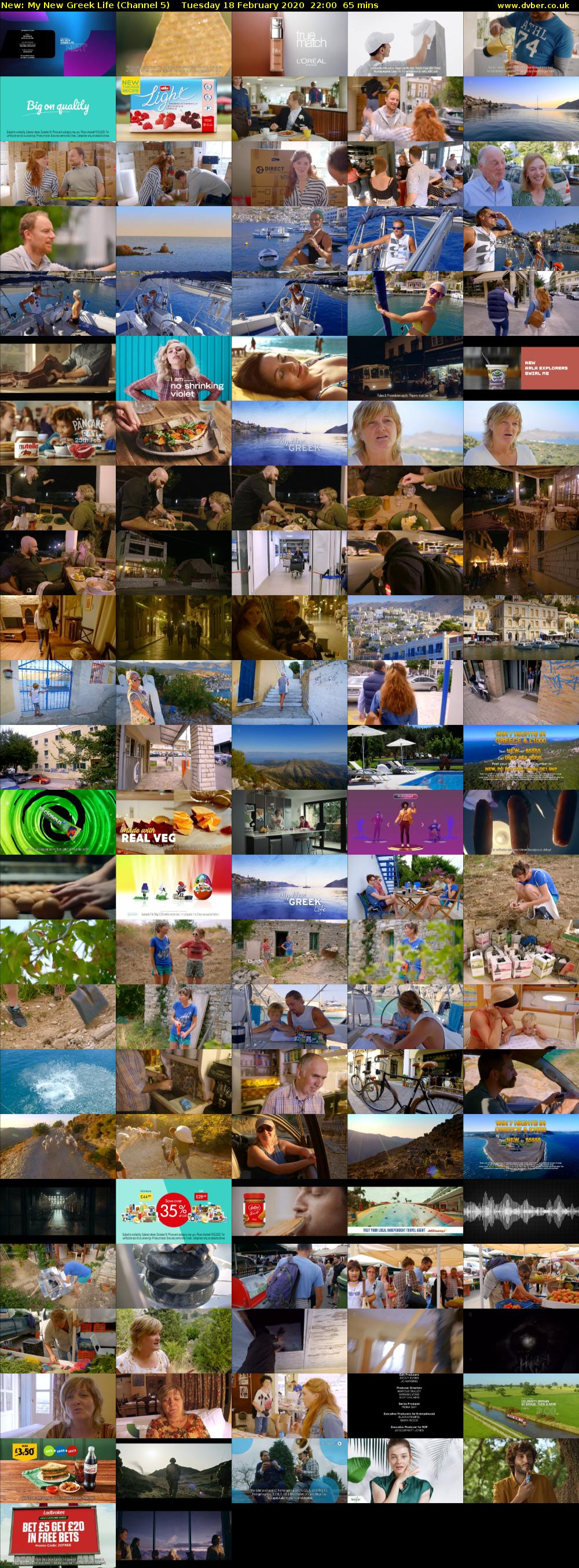My New Greek Life (Channel 5) Tuesday 18 February 2020 22:00 - 23:05