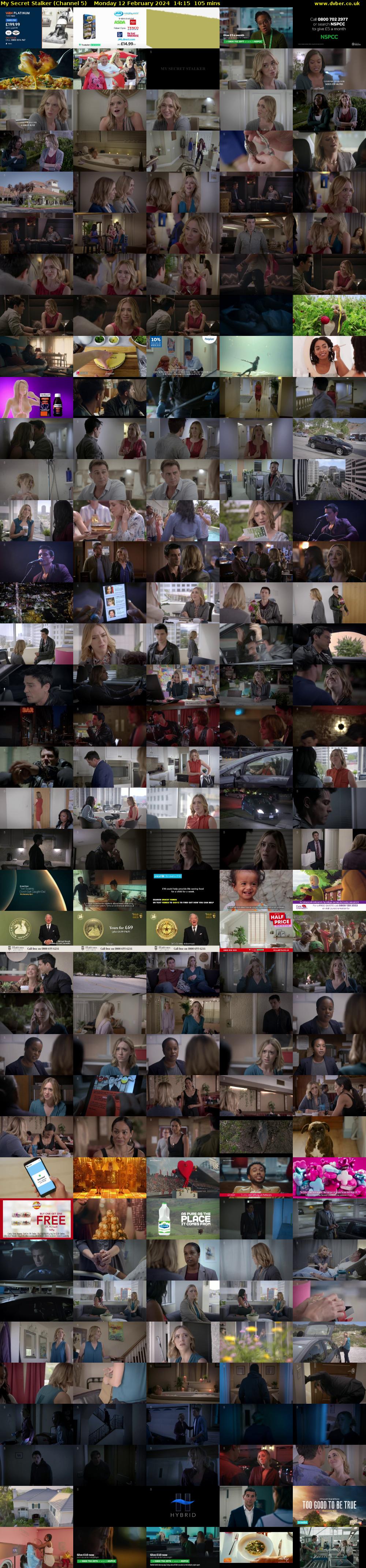My Secret Stalker (Channel 5) Monday 12 February 2024 14:15 - 16:00