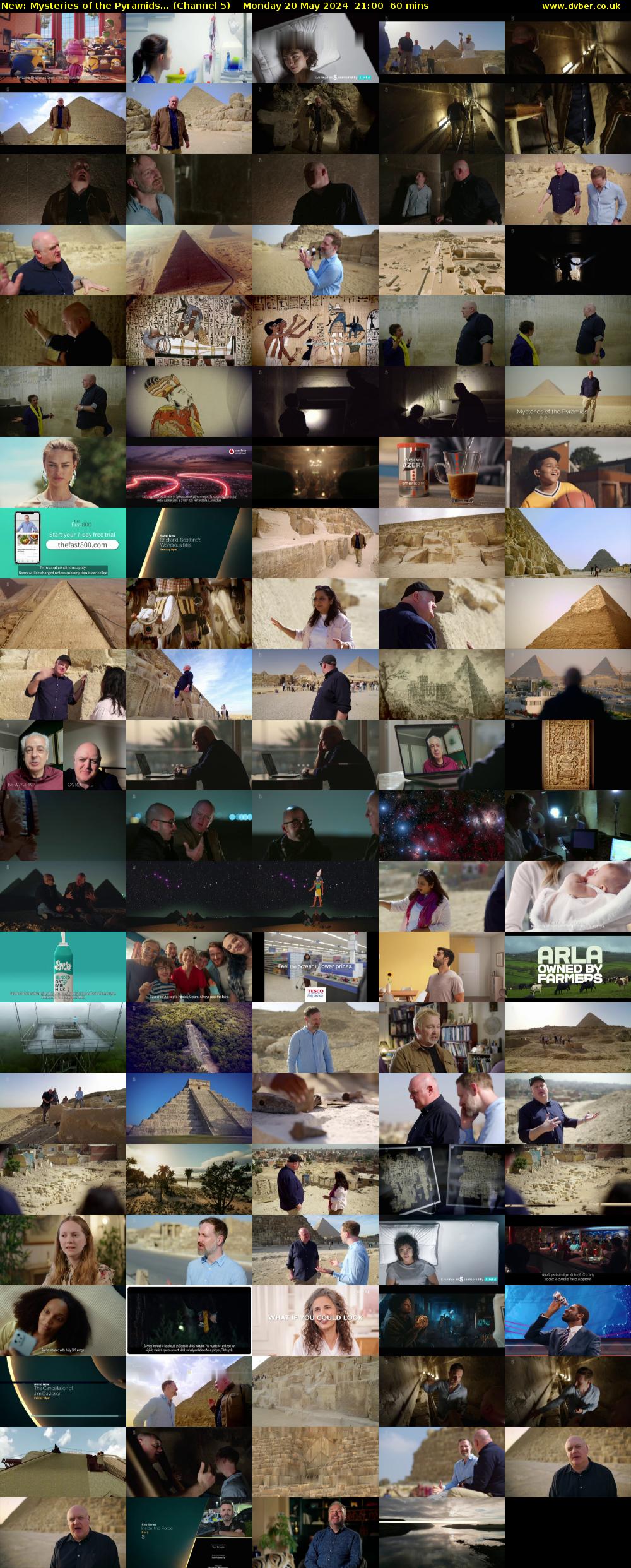 Mysteries of the Pyramids... (Channel 5) Monday 20 May 2024 21:00 - 22:00