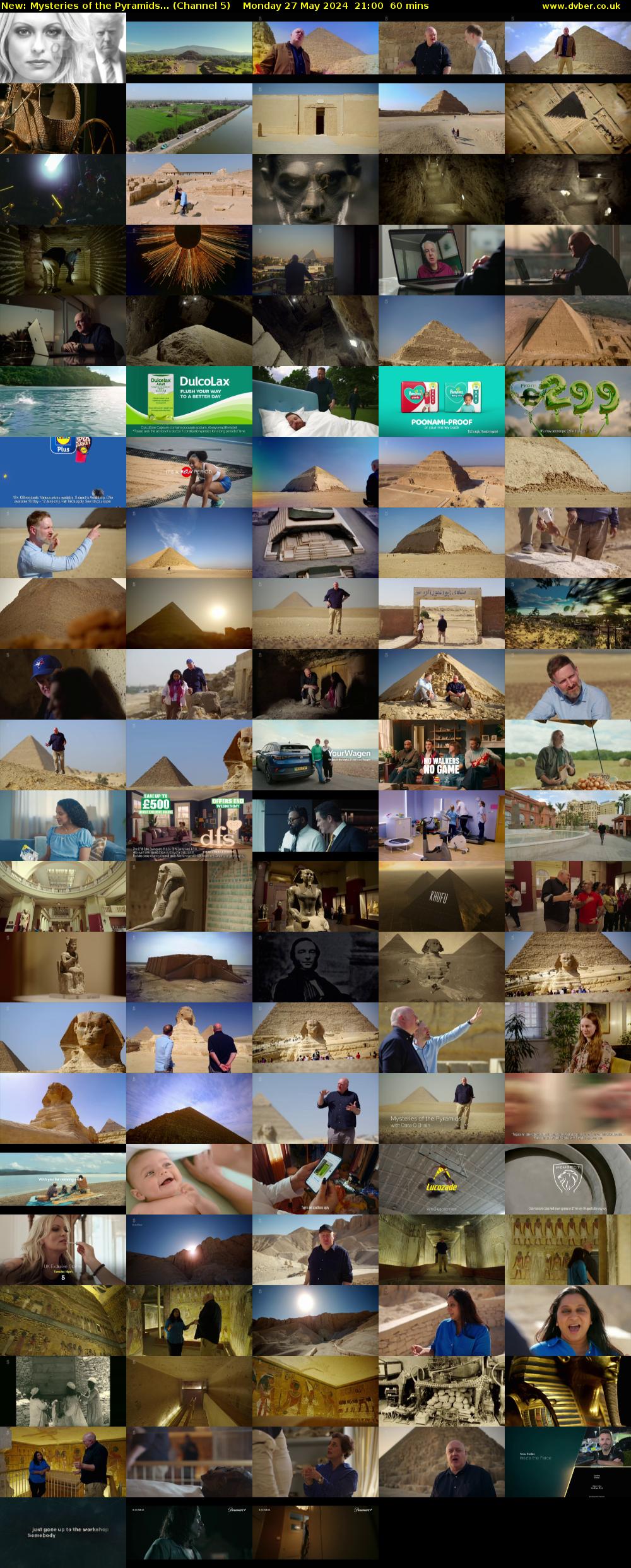Mysteries of the Pyramids... (Channel 5) Monday 27 May 2024 21:00 - 22:00