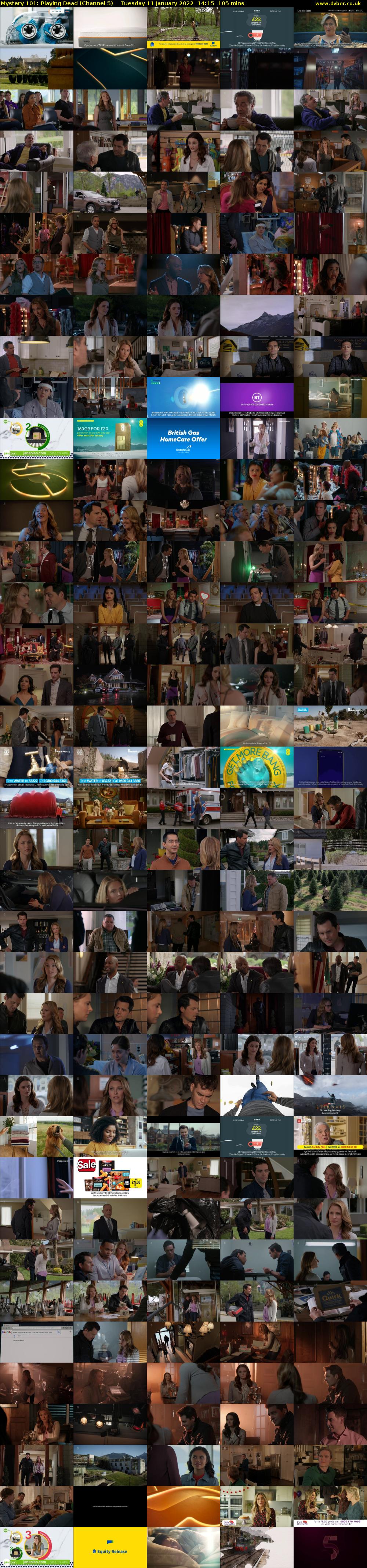 Mystery 101: Playing Dead (Channel 5) Tuesday 11 January 2022 14:15 - 16:00