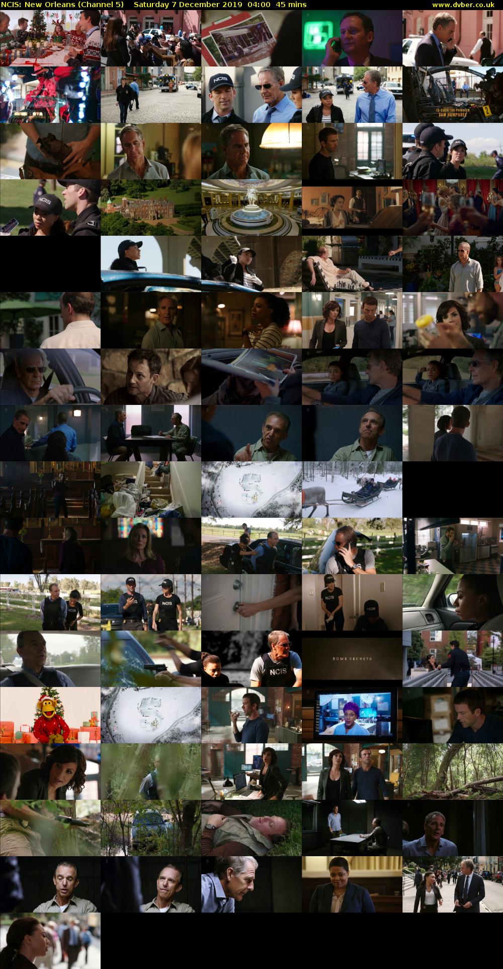 NCIS: New Orleans (Channel 5) Saturday 7 December 2019 04:00 - 04:45