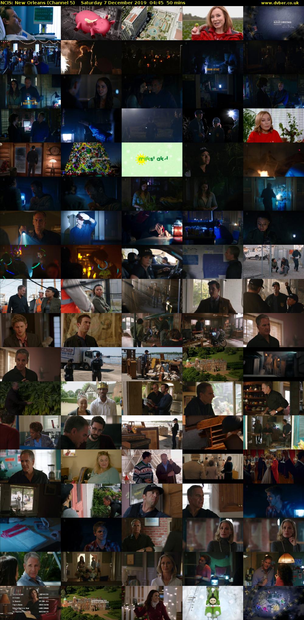 NCIS: New Orleans (Channel 5) Saturday 7 December 2019 04:45 - 05:35