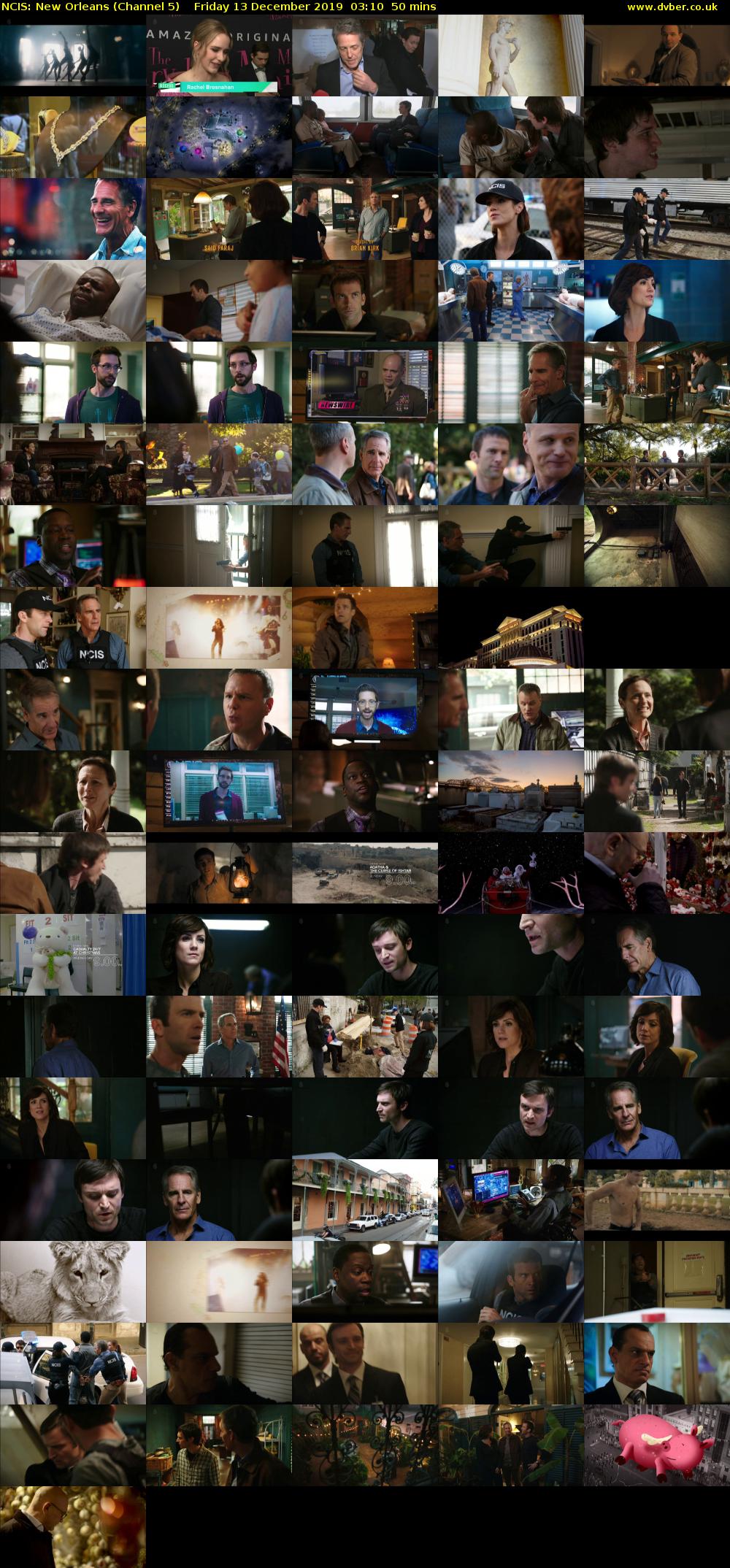 NCIS: New Orleans (Channel 5) Friday 13 December 2019 03:10 - 04:00