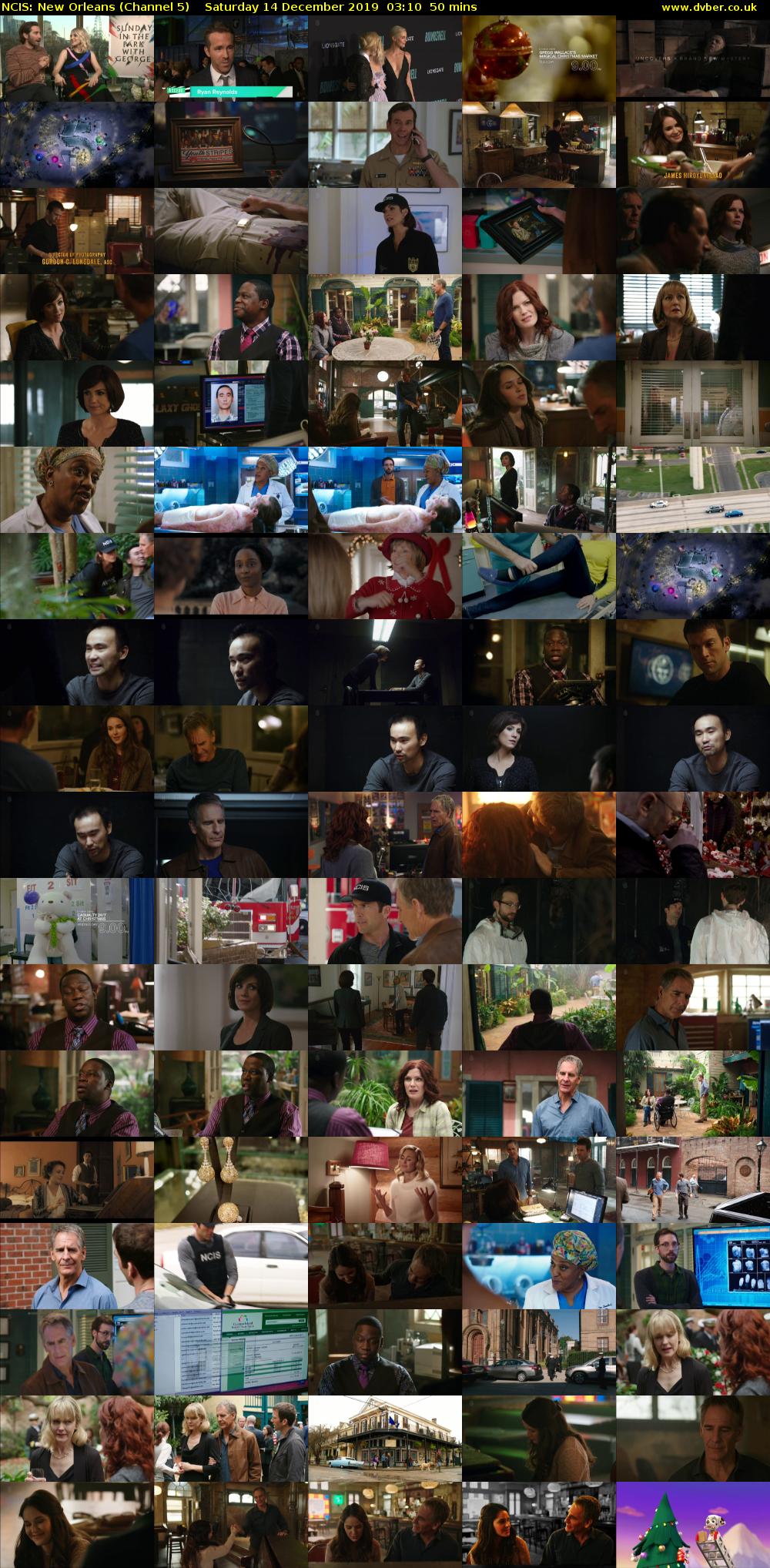 NCIS: New Orleans (Channel 5) Saturday 14 December 2019 03:10 - 04:00