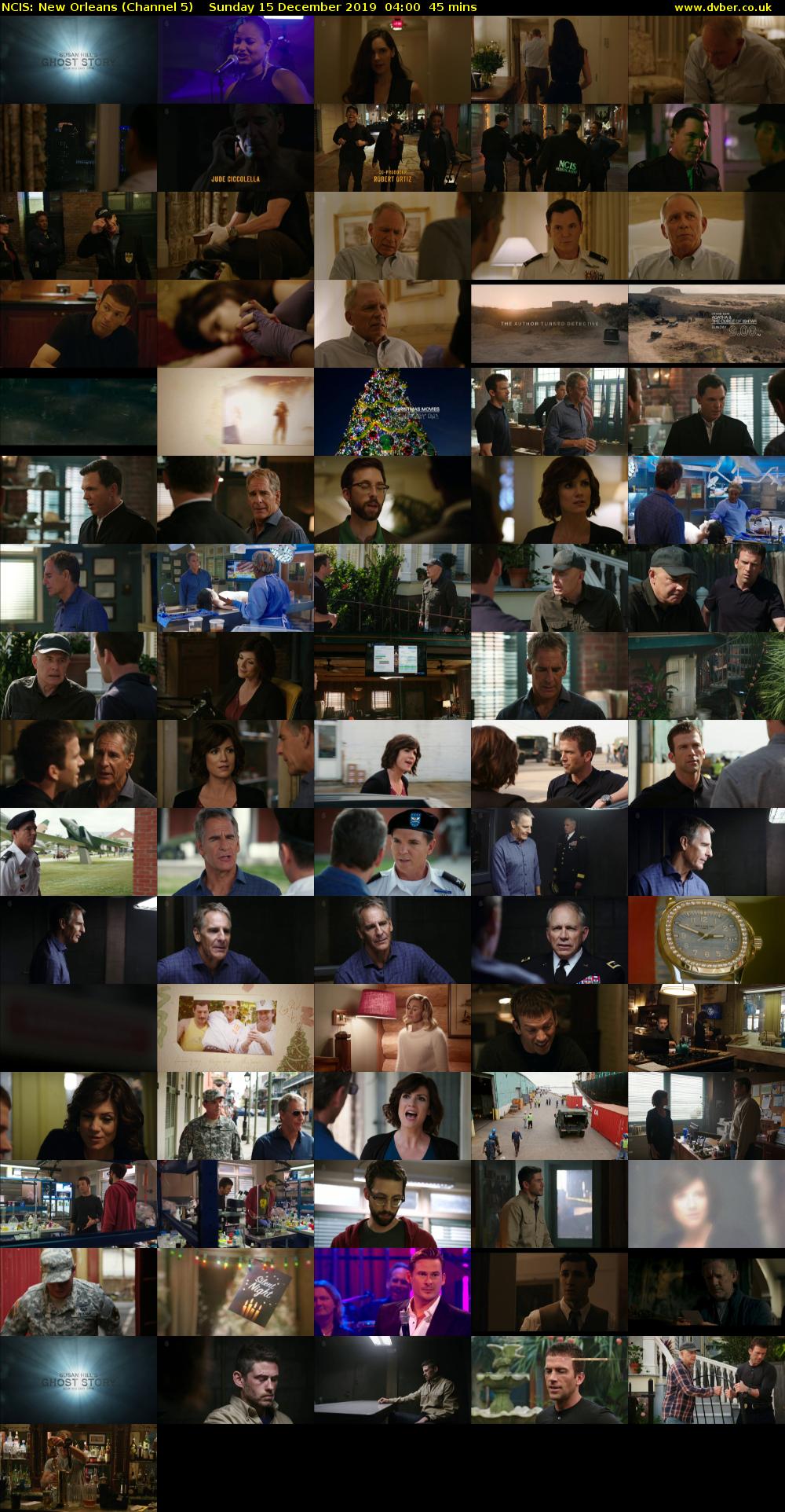 NCIS: New Orleans (Channel 5) Sunday 15 December 2019 04:00 - 04:45
