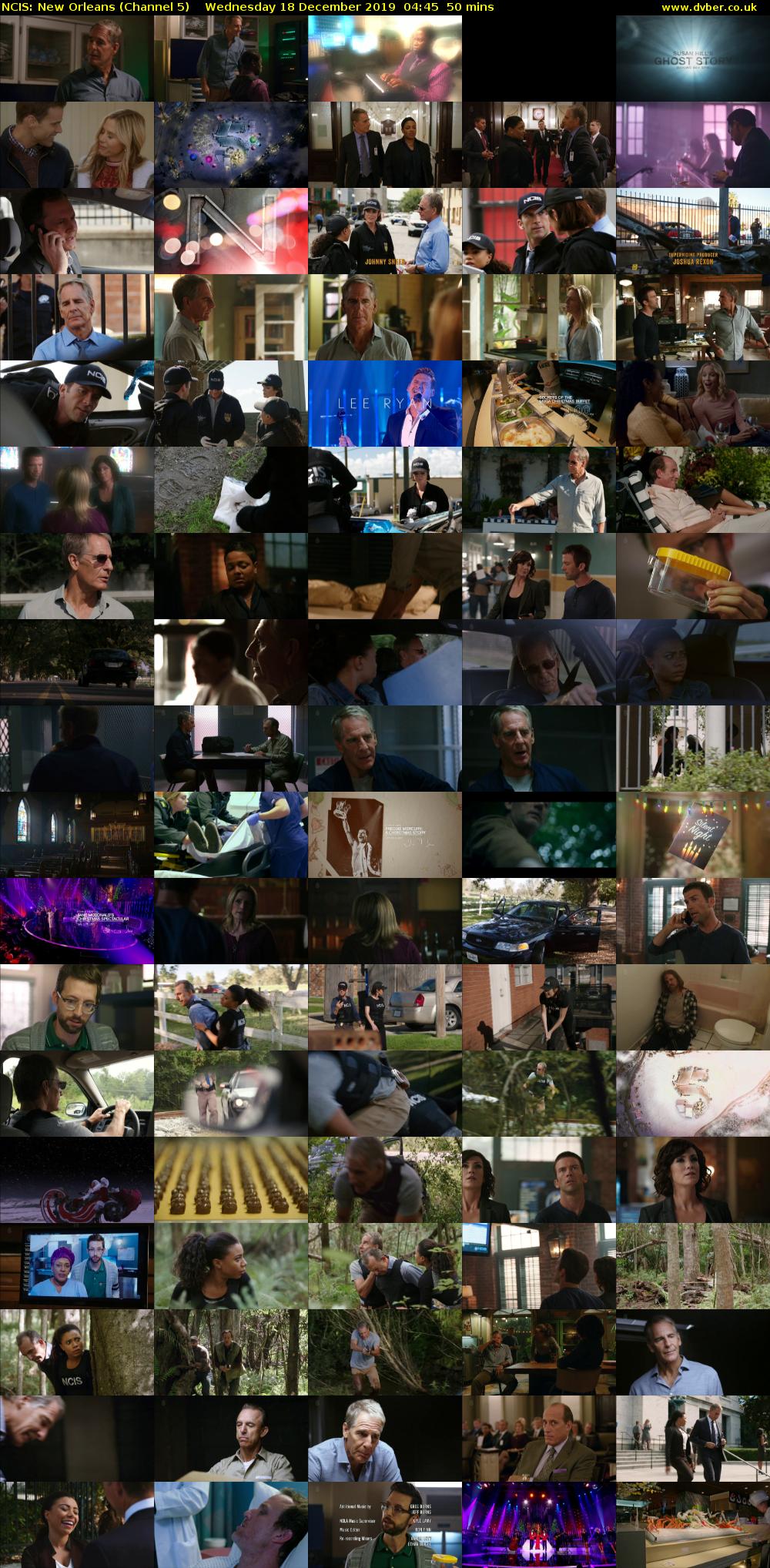 NCIS: New Orleans (Channel 5) Wednesday 18 December 2019 04:45 - 05:35