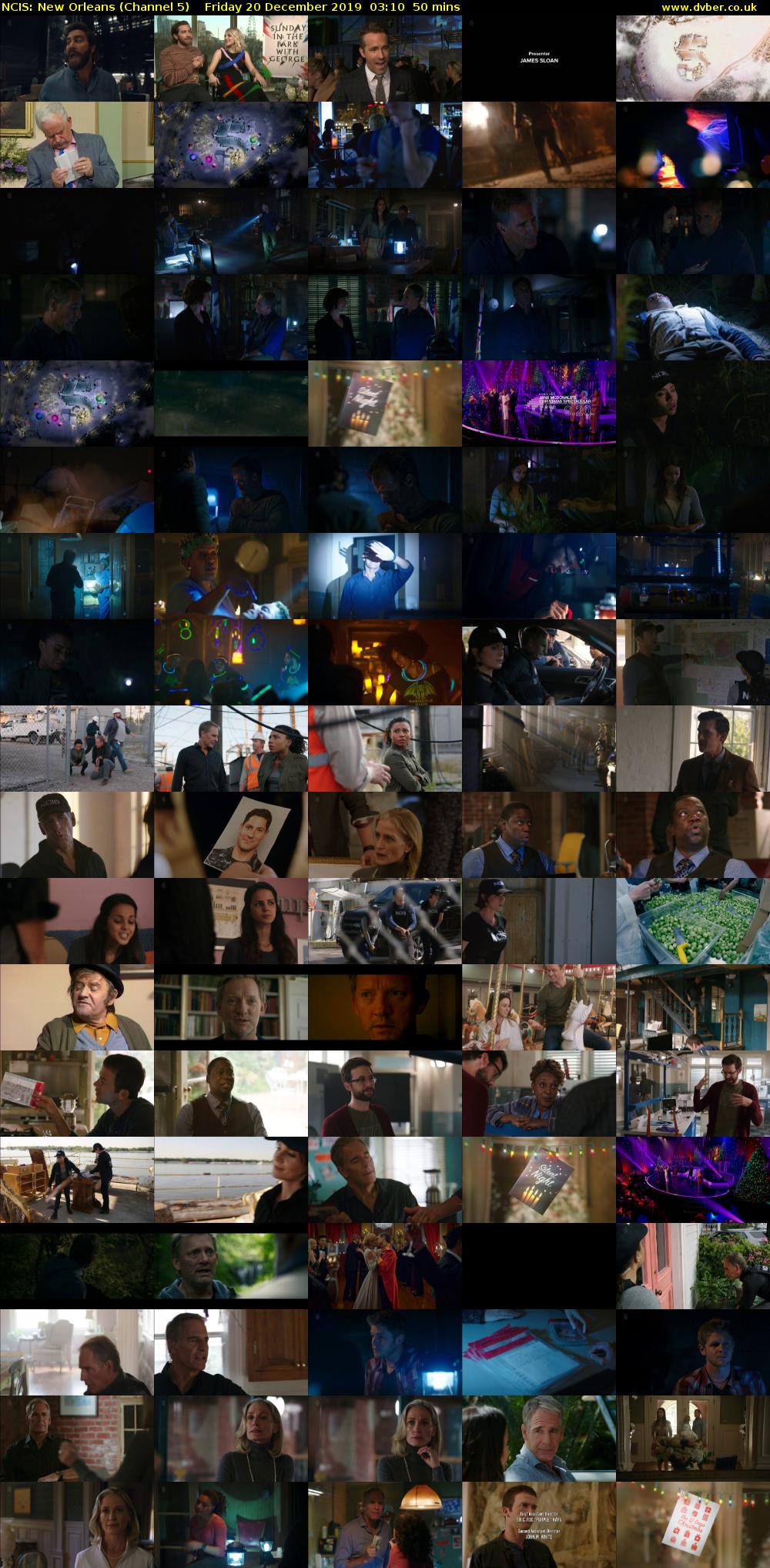 NCIS: New Orleans (Channel 5) Friday 20 December 2019 03:10 - 04:00