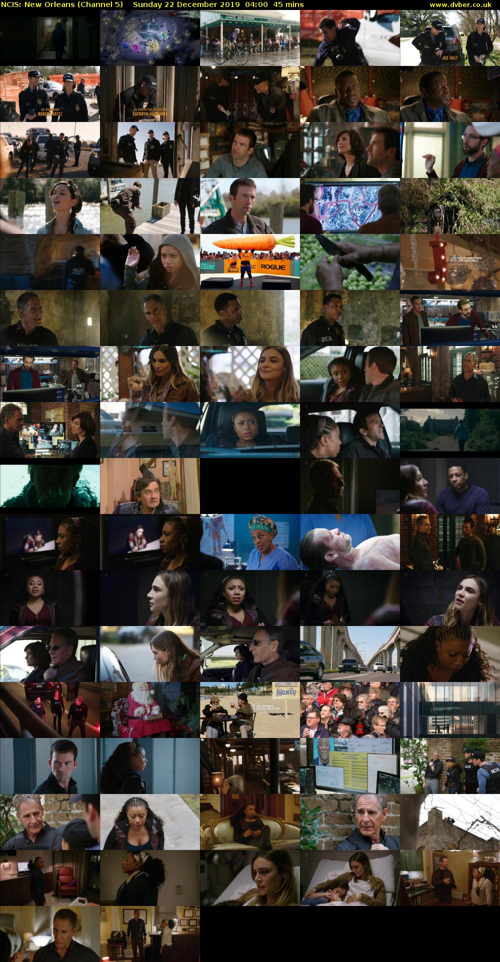 NCIS: New Orleans (Channel 5) Sunday 22 December 2019 04:00 - 04:45