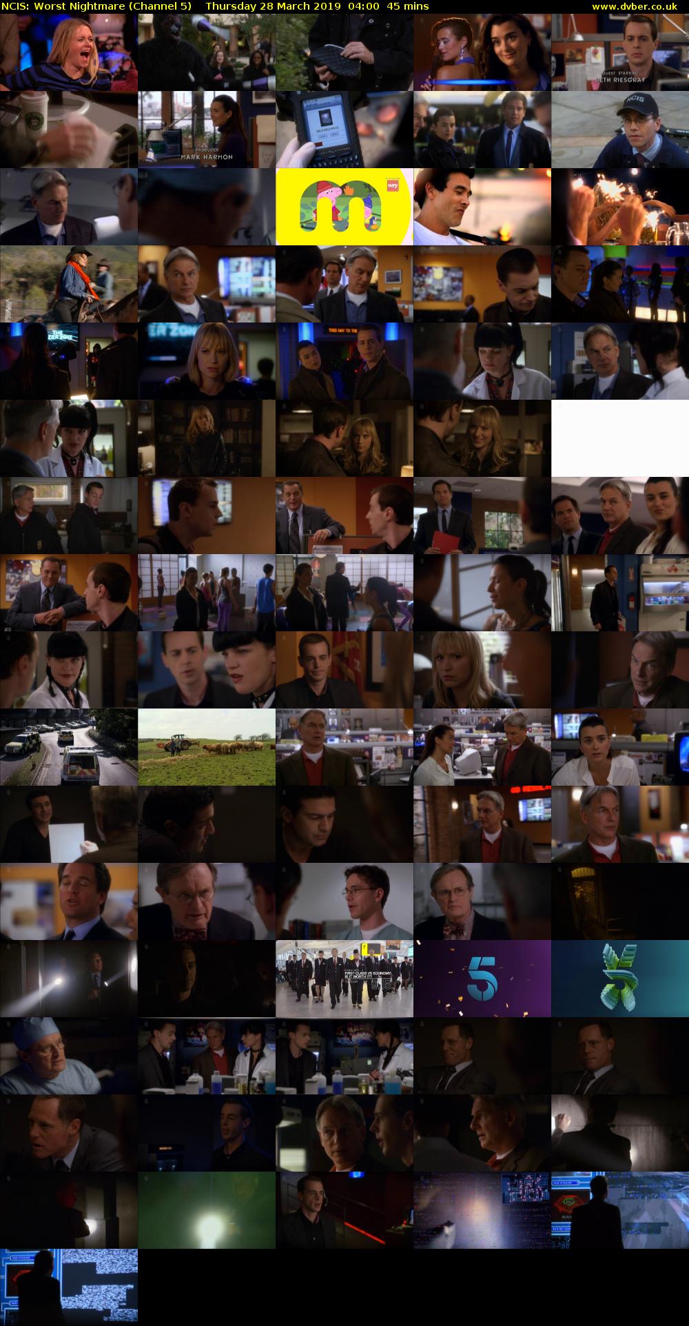 NCIS: Worst Nightmare (Channel 5) Thursday 28 March 2019 04:00 - 04:45