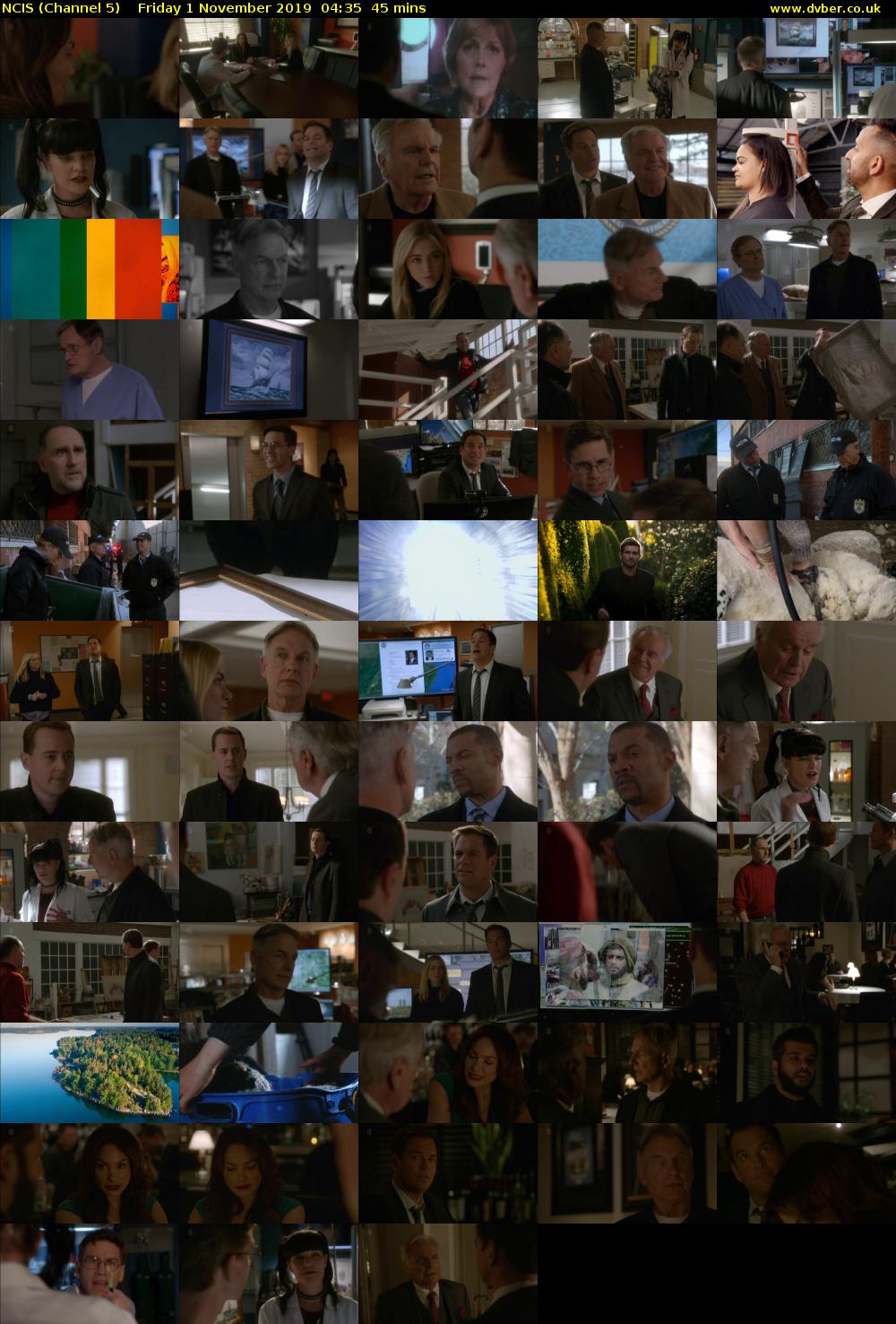 NCIS (Channel 5) Friday 1 November 2019 04:35 - 05:20