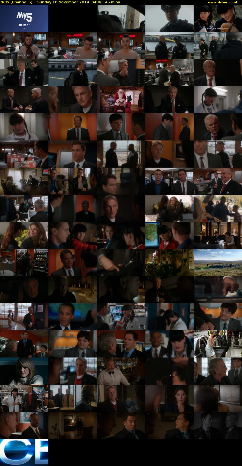 NCIS (Channel 5) Sunday 10 November 2019 04:00 - 04:45