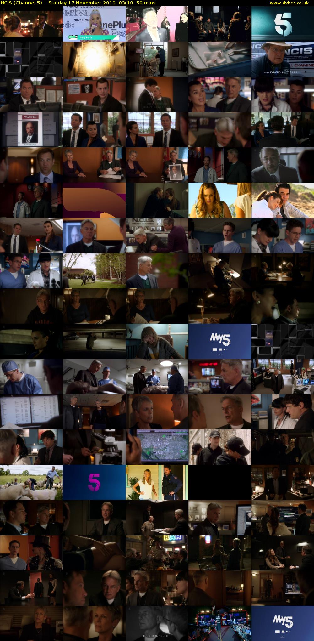 NCIS (Channel 5) Sunday 17 November 2019 03:10 - 04:00