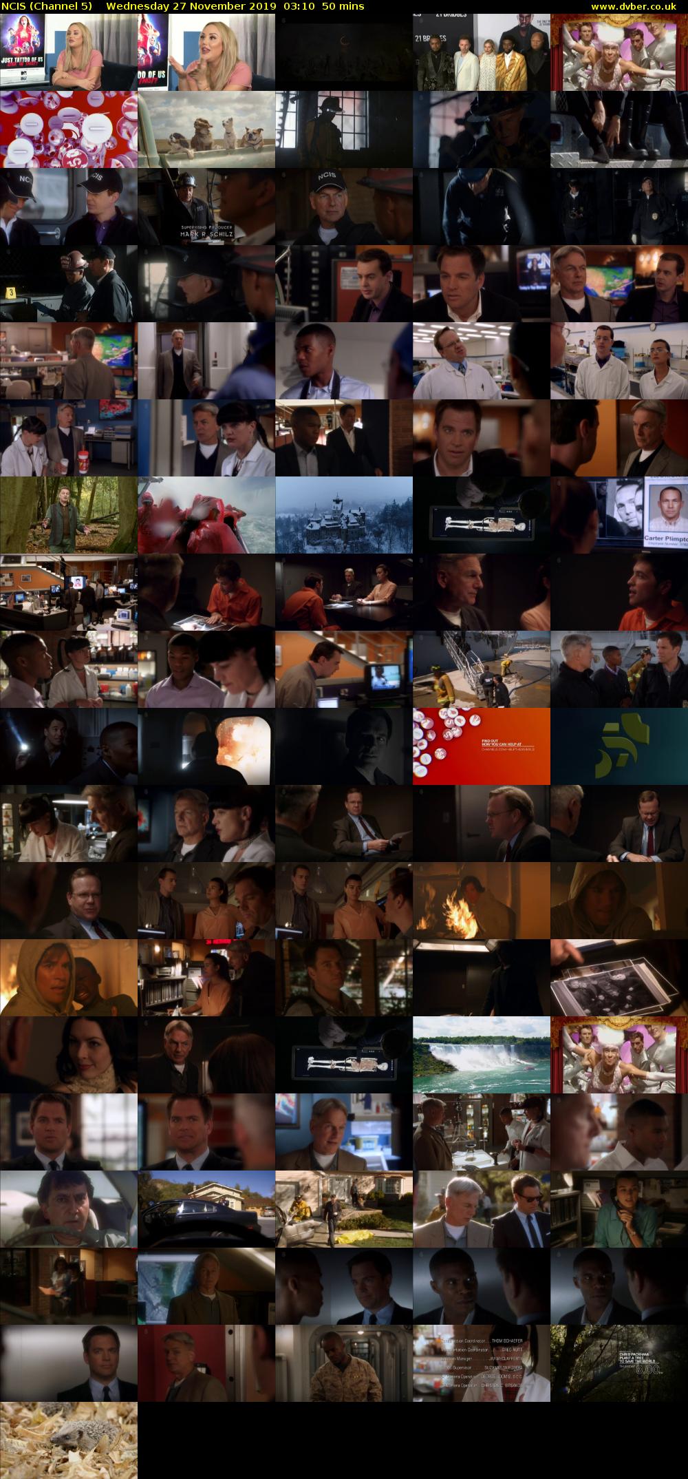 NCIS (Channel 5) Wednesday 27 November 2019 03:10 - 04:00