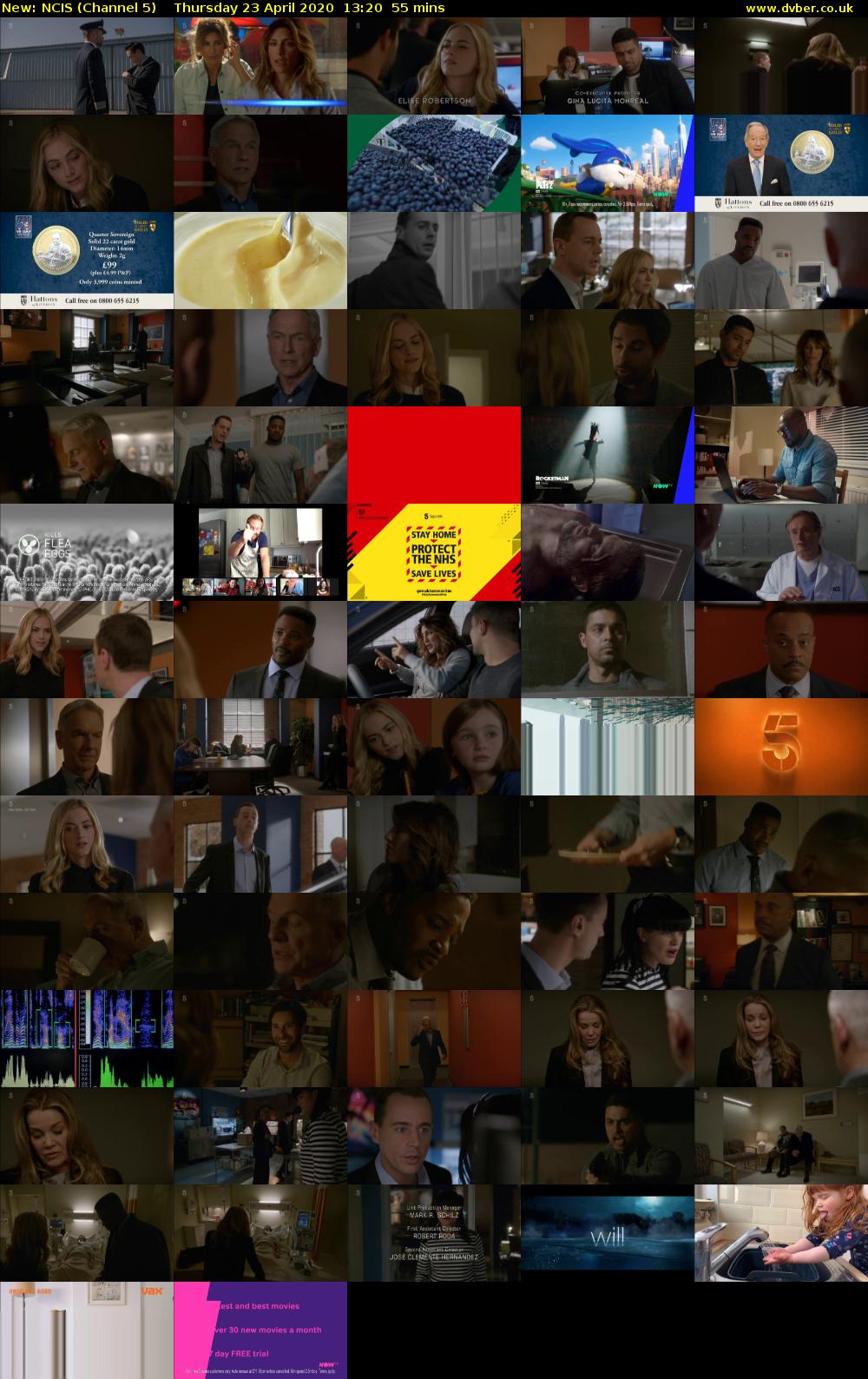 NCIS (Channel 5) Thursday 23 April 2020 13:20 - 14:15