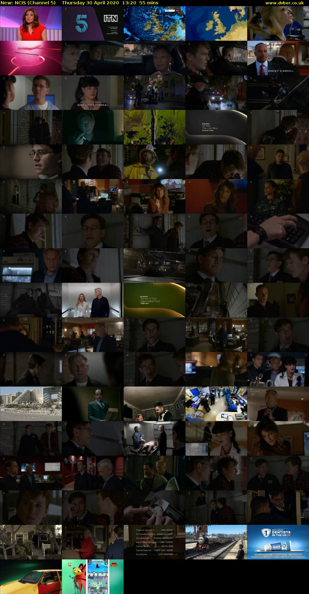 NCIS (Channel 5) Thursday 30 April 2020 13:20 - 14:15