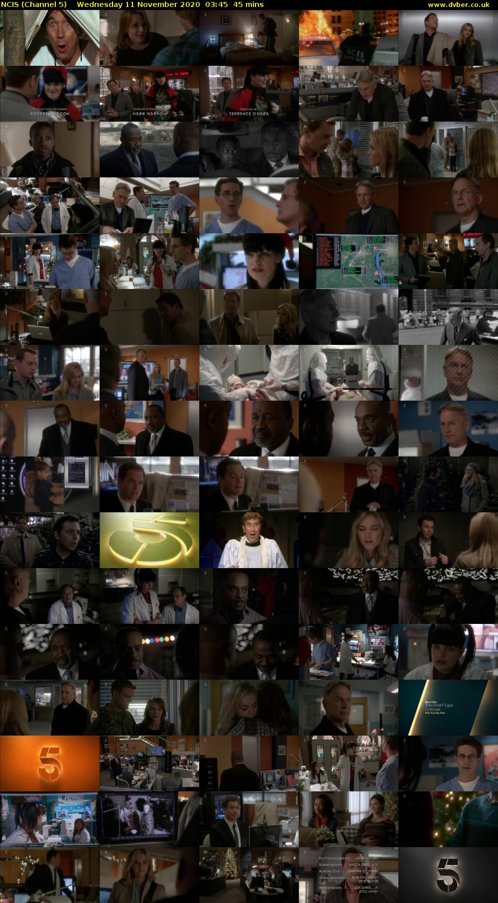 NCIS (Channel 5) Wednesday 11 November 2020 03:45 - 04:30