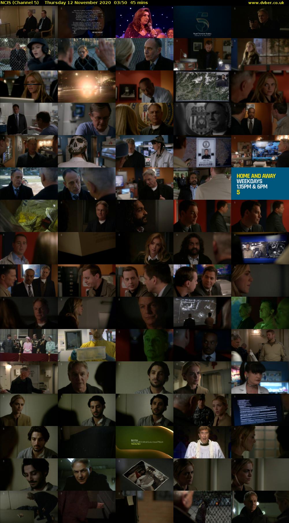NCIS (Channel 5) Thursday 12 November 2020 03:50 - 04:35